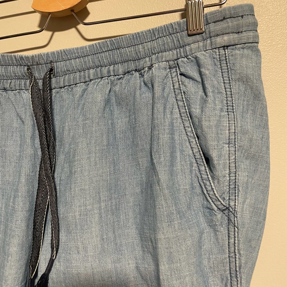 J. Crew Factory Light Blue Drawstring Track Pants - Picture 6 of 9